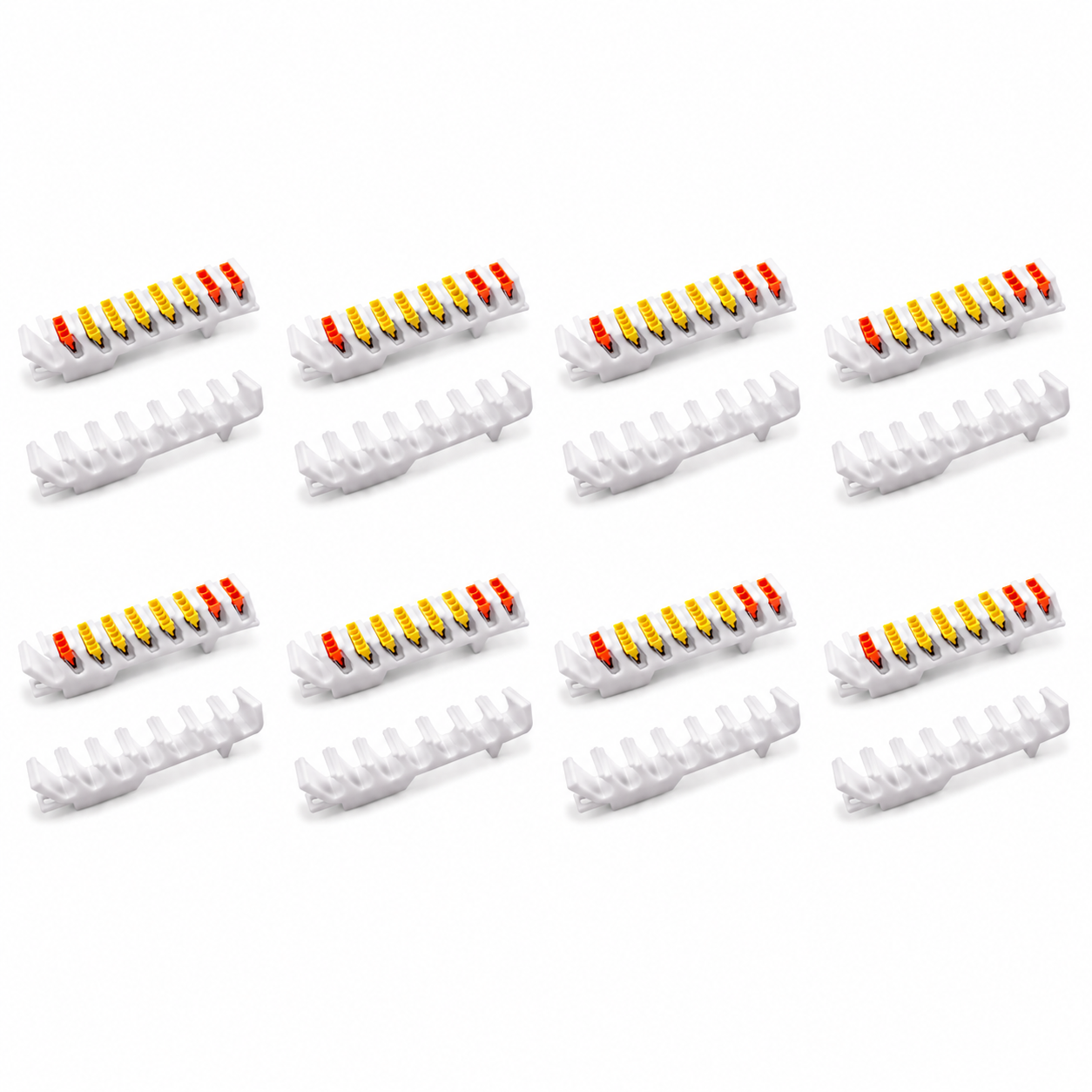 WAGO 2273 Hutschienenhalter 8er Pack NYM Hausinstallation